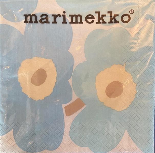 Marimekko unikko lunsj 20stk, light blue