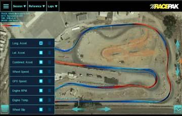 Racepak D3 Circuit Track Map Analysis Part 2 & Live Data Part 1 - www.holleyefi.se