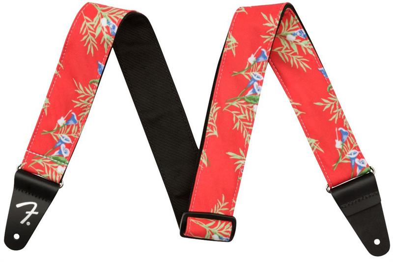 Fender Hawaiian Strap Red Floral