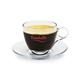 Caffé Trombetta Cappuccinokopp med fat, glas -6st
