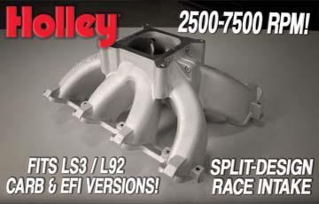Holley Releases New Single Plane Split Intake Manifolds for GM LS3/L92! - www.holleyefi.se