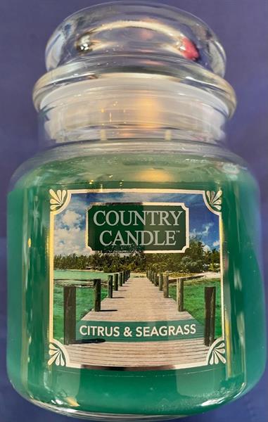 Country Candle 75 timer, Citrus & Seagrass