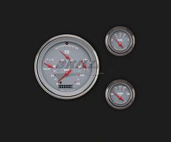 57 CHEVY STYLE TETRA - GREY - 6 GAUGE SET - GM