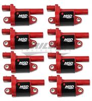 Coils, Red, Round, 2014 & up GM V8, 8-pk