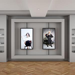 M Pro Series Enclosure 55" Floor to Ceiling Black