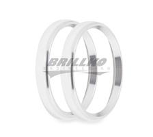 4-1/2 BEZELS, SILVER, BOLD, PACK OF 2