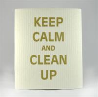 Disktrasa, Keep calm, vit/guldtext