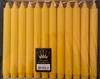 Kronelys ren stearin gule 24cm, 24stk 