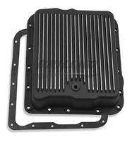 TRANS PAN GM 700R4 BLACK ALUMINUM