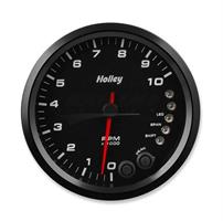 4-1/2 HOLLEY 10K TACH W/SHFT LGT-BLK