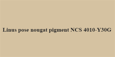 Linus pigment til 1l Nougat NCS 4010-Y30R