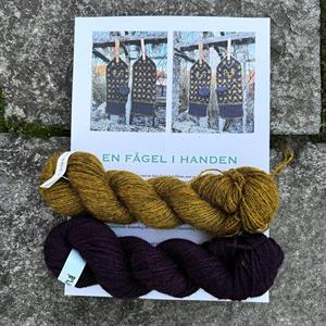 "En fågel i handen" vantpaket med mönster