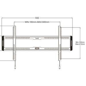 Multibrackets M Universal Wallmount Fixed Large