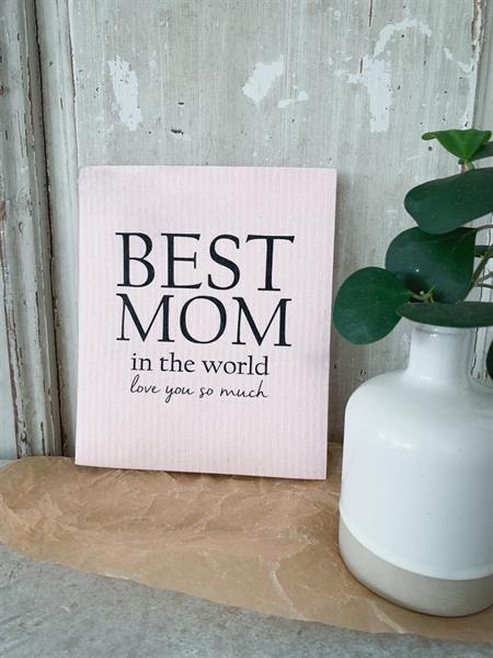 Disktrasa, Best Mom, rosa/svart text