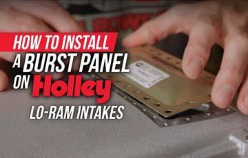 How to Install a Burst Panel on a Holley Lo-Ram Intake Manifold - www.holleyefi.se