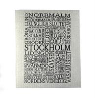 Disktrasa, Stockholm, grå/svart text