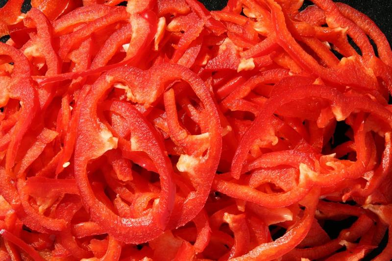Paprika rød skivet 0,5 kg 