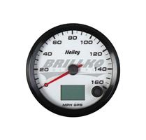 3-3/8 HOLLEY 160 GPS SPEEDO-WHT