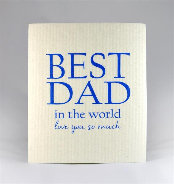 Disktrasa, Best Dad, vit/blå text