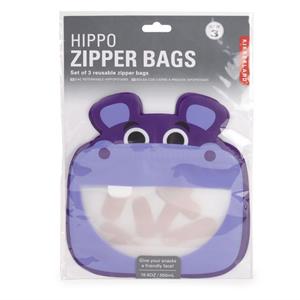 Hippo Zip-bag 3pk