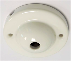 Takrosett i vit porselen diameter 80mm
