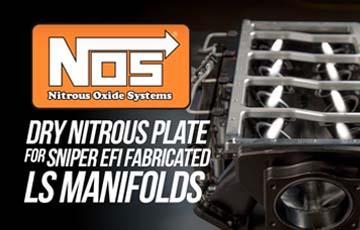 NOS Dry Nitrous Plate for Sniper EFI Fabricated LS Manifolds - www.holleyefi.se