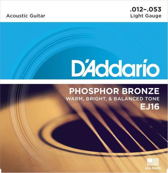 D'Addario EJ16 Phosphor Bronze 12-53
