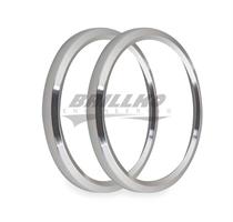 4-1/2 BEZELS, SILVER, PACK OF 2