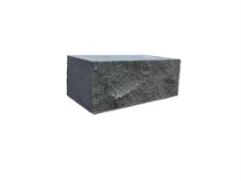 Murblock Granit 40x20x15cm mörkgrå G654