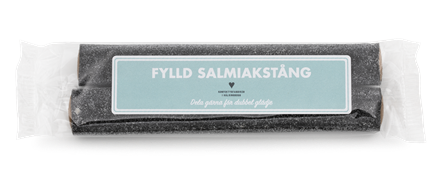 2-Pack Fylld salmiakstång 90g 25st/frp