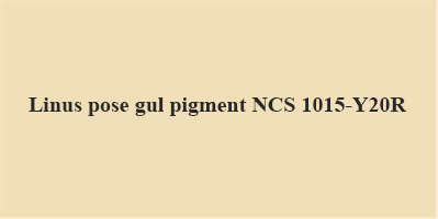  Linus pigment til 1l gul NCS 1015-Y20R