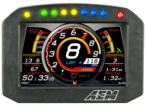 CD-5 Carbon Flat Panel Digital Racing Dash Displays - www.holleyefi.se