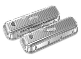 BBC HOLLEY VALVE COVERS,FINNED,NON-EMIS,