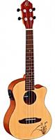 Ortega Bonfire Series Tenor Ukulele med mikrofon - RU5CE-TE