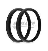 4-1/2 BEZELS, BLACK, BOLD, PACK OF 2