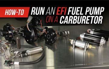 How To Run An EFI Fuel Pump On A Carbureted Engine - www.holleyefi.se