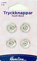 Tryckknappar 4-pack 15 mm