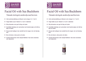 Facial Oil with Sea Buckthorn informationsblad