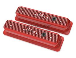 SBC VALVE COVERS CENTER-BOLT FINNED NON-