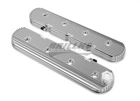 LS VALVE COVERS VINTAGE FINNED POLISHED