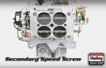 How To Adjust The Secondary Speed Screw On Holley Carbs - www.holleyefi.se