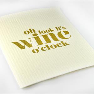 Disktrasa, Wine o clock, vit/guldtext