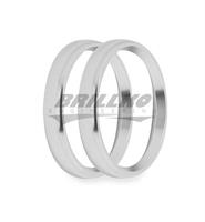 3-3/8 BEZELS, SILVER, BOLD, PACK OF 2