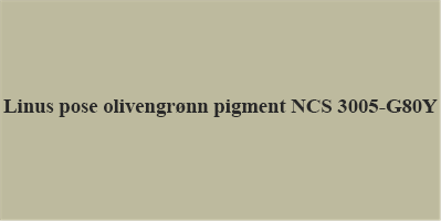 Linus pigment til 1l olivengrønn NCS 3005-G80Y