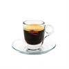 Caffé Trombetta Espressokopp med fat, glas - 6st