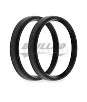 3-3/8 BEZELS, BLACK, BOLD, PACK OF 2