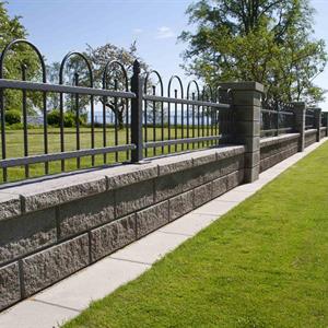 Mursten Megawall garden lodrät 400x200x150mm grå