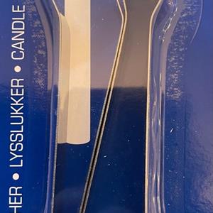  2 stk Lysklype/Lyseslukker i metall
