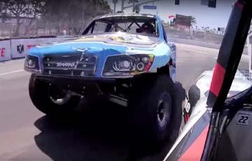 Robby Gordon Tests The HydraMat With 1 Gallon of Fuel - www.holleyefi.se
