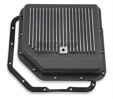 TRANS PAN GM TH-350 BLACK ALUMINUM